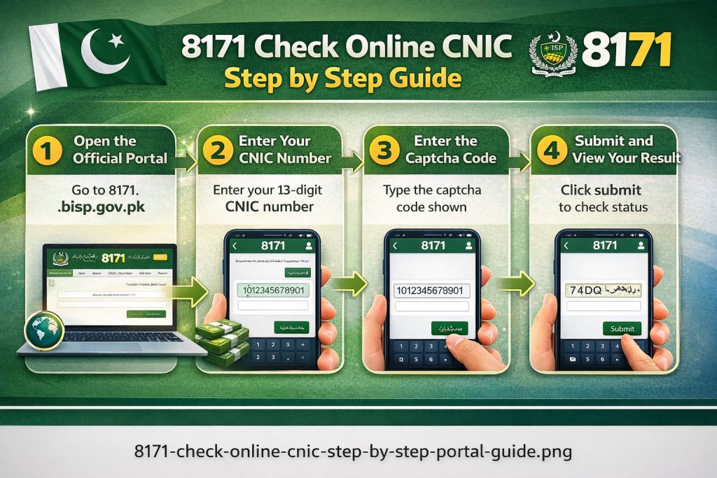 8171 Check Online CNIC Step by Step Portal Guide 2026