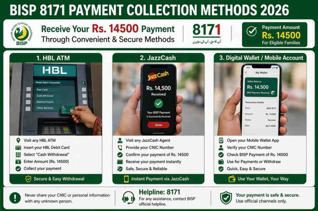 BISP 8171 Payment Collection Methods 2026